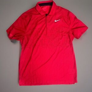 Nike Dri-FIT ADV Tiger Woods Men's Size S Golf Polo (Gym Red/White) DR5327-687